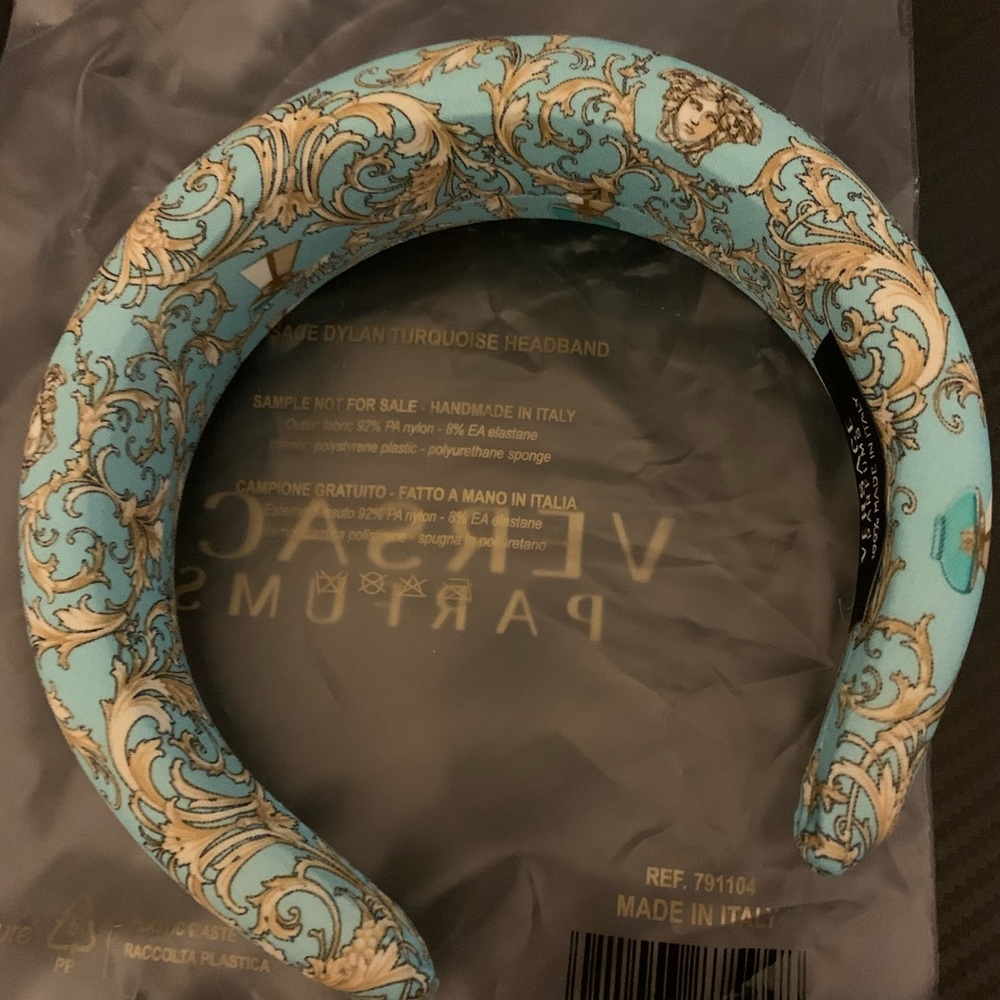 NWT Versace dylan turquoise headband